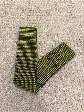 Anthropologie Olive Green Beaded Waist Belt